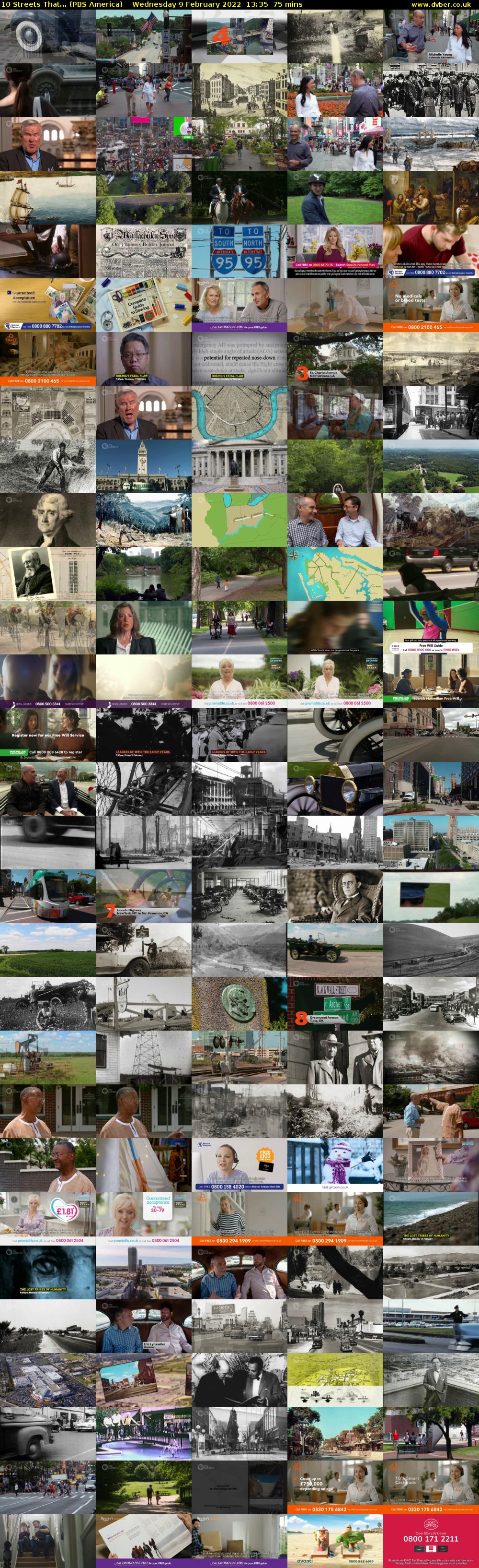 10 Streets That... (PBS America) Wednesday 9 February 2022 13:35 - 14:50