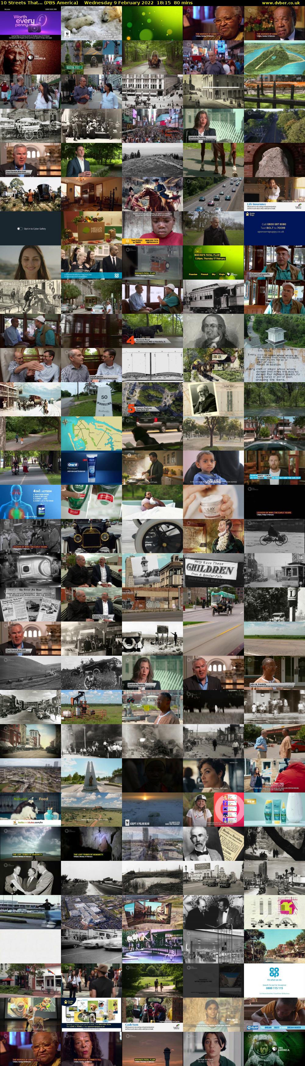 10 Streets That... (PBS America) Wednesday 9 February 2022 18:15 - 19:35