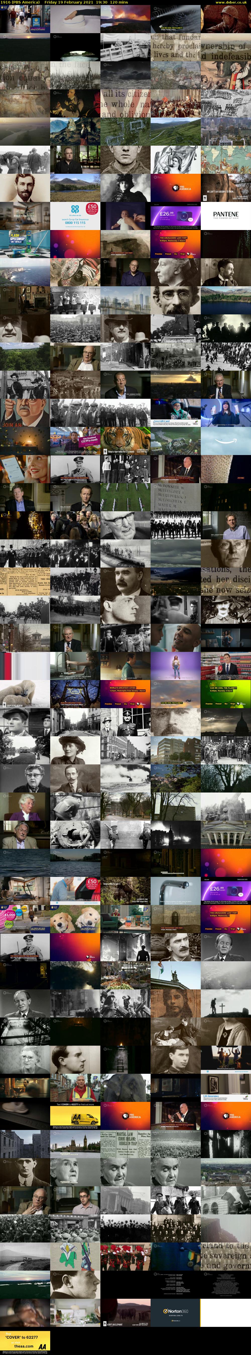 1916 (PBS America) Friday 19 February 2021 19:30 - 21:30