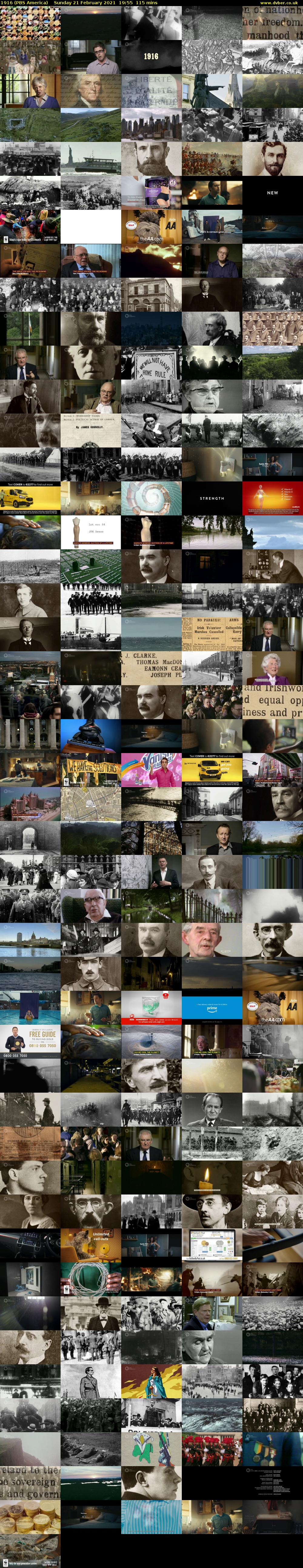 1916 (PBS America) Sunday 21 February 2021 19:55 - 21:50