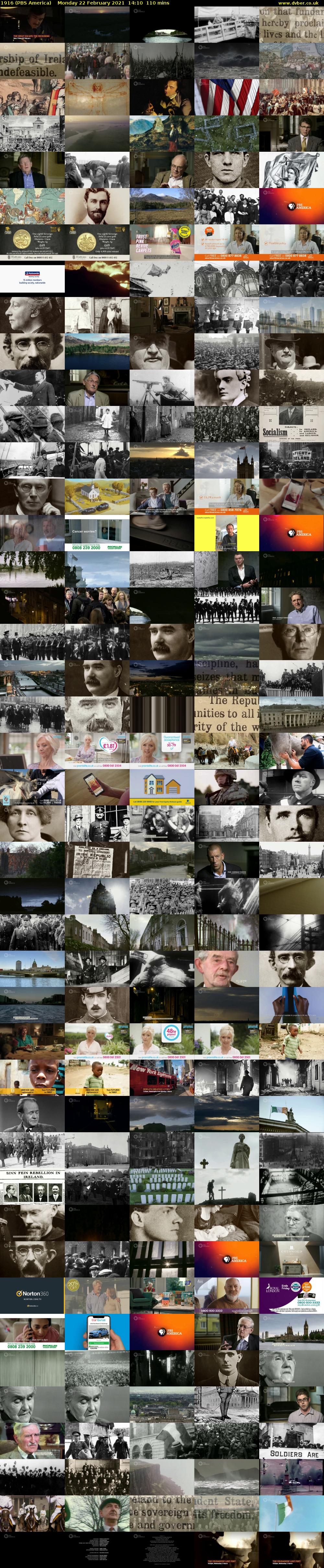 1916 (PBS America) Monday 22 February 2021 14:10 - 16:00