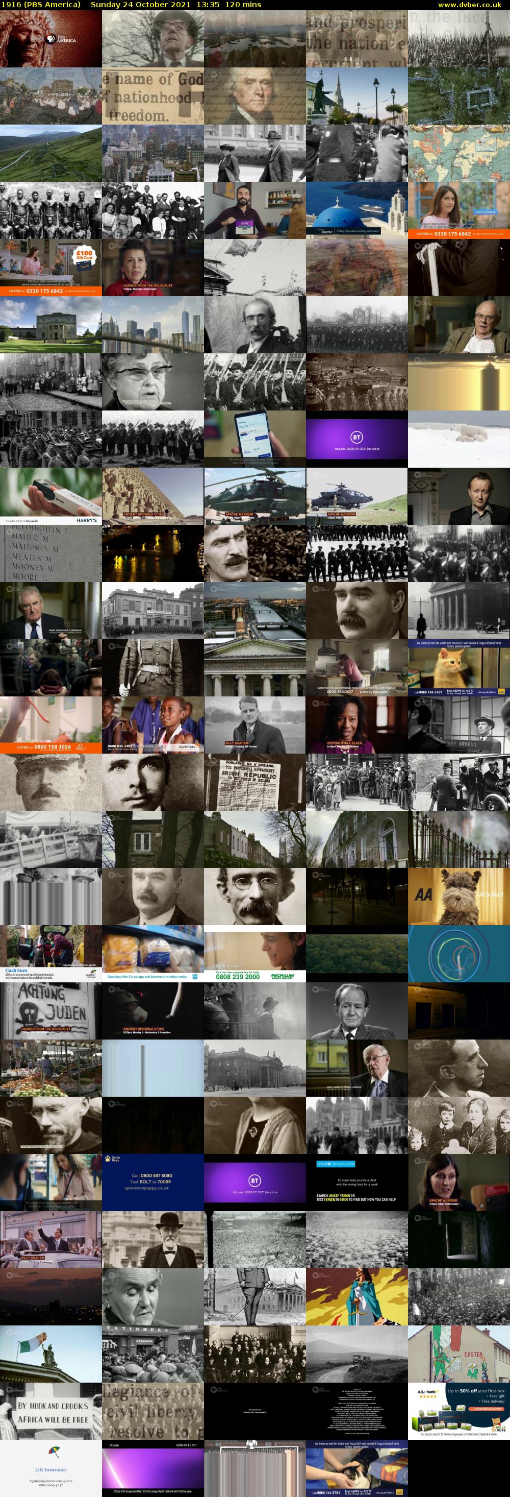 1916 (PBS America) Sunday 24 October 2021 13:35 - 15:35