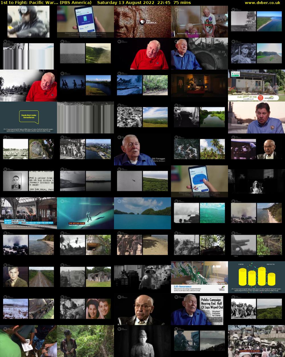 1st to Fight: Pacific War... (PBS America) Saturday 13 August 2022 22:45 - 00:00