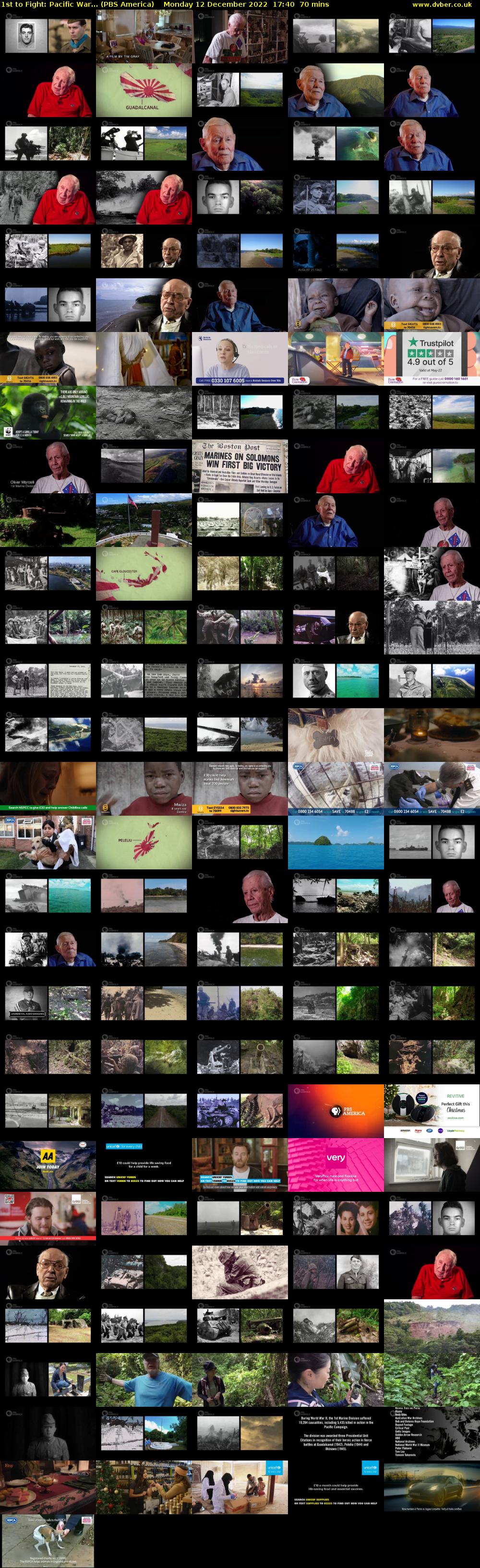 1st to Fight: Pacific War... (PBS America) Monday 12 December 2022 17:40 - 18:50