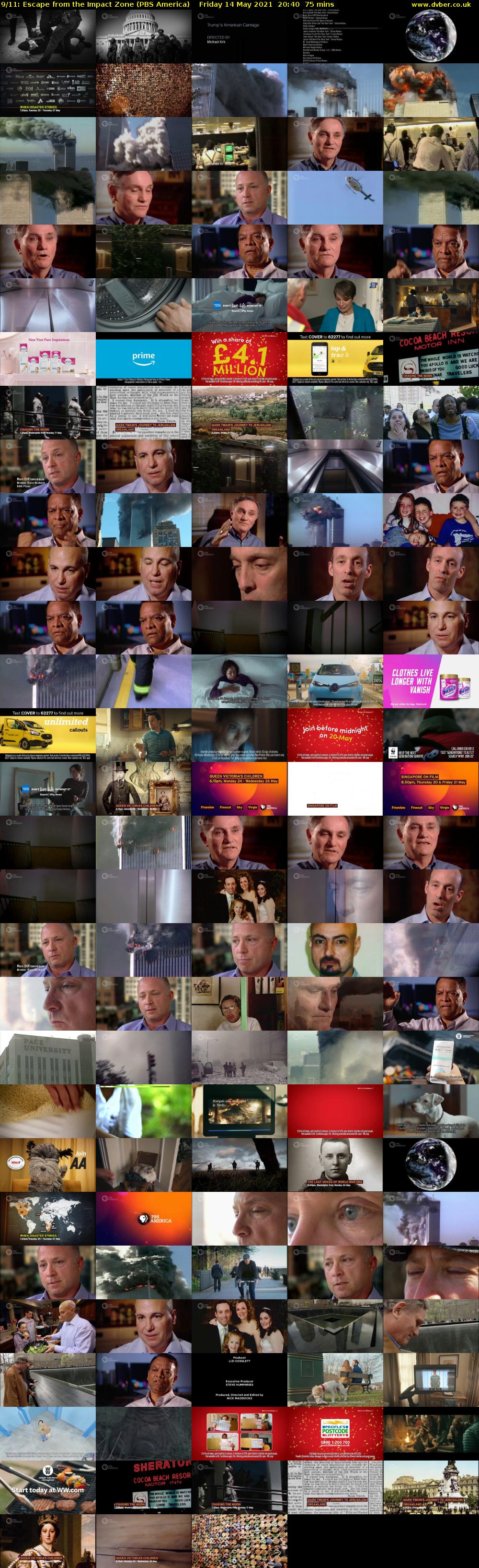9/11: Escape from the Impact Zone (PBS America) Friday 14 May 2021 20:40 - 21:55
