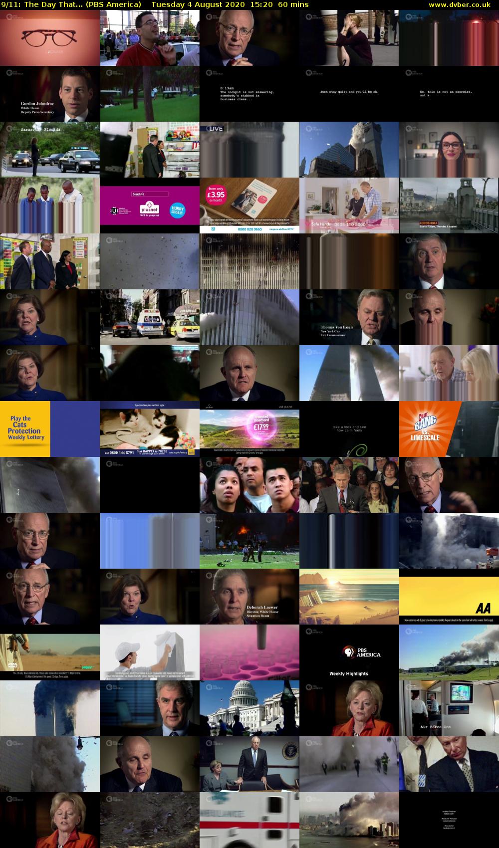 9/11: The Day That... (PBS America) Tuesday 4 August 2020 15:20 - 16:20