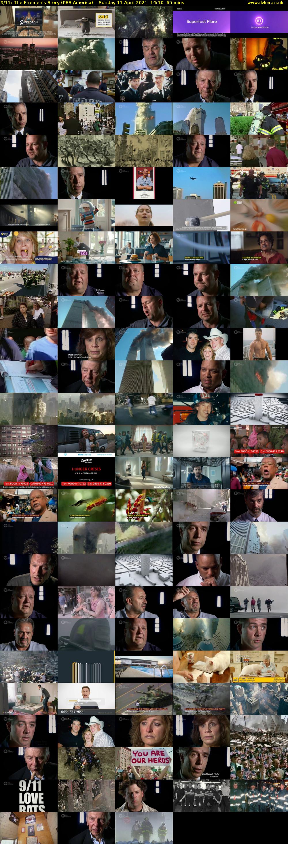 9/11: The Firemen's Story (PBS America) Sunday 11 April 2021 14:10 - 15:15