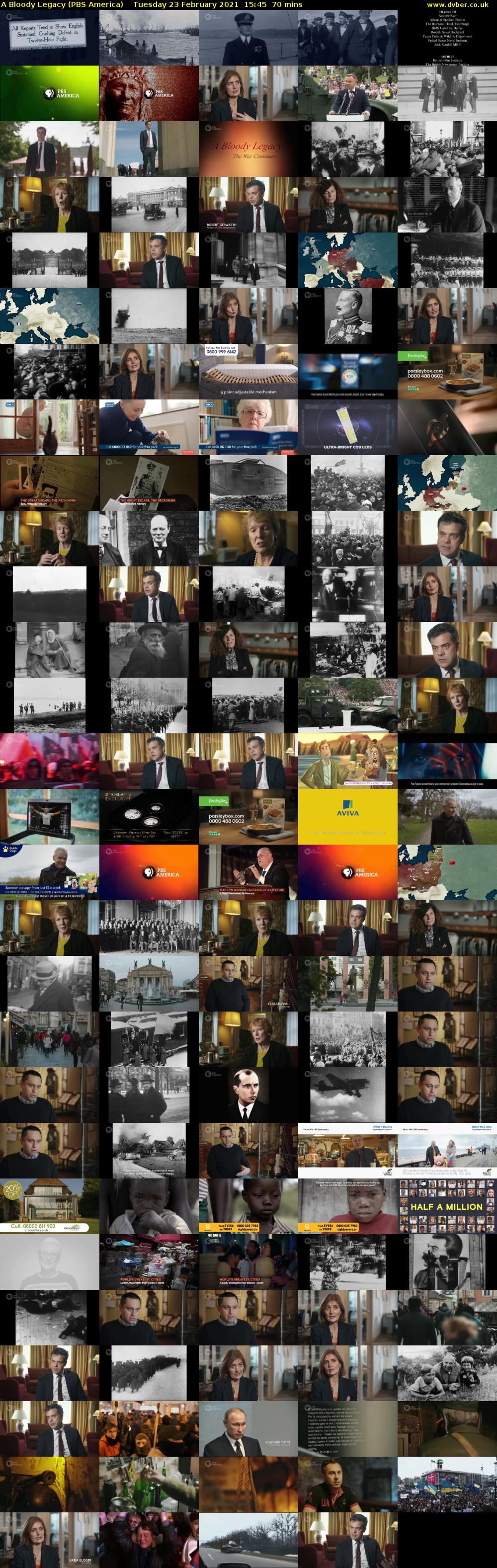 A Bloody Legacy (PBS America) Tuesday 23 February 2021 15:45 - 16:55