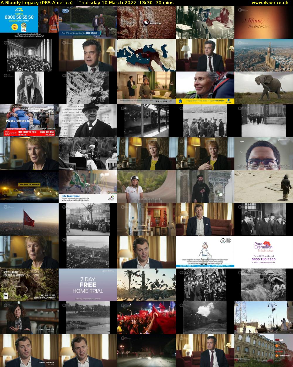 A Bloody Legacy (PBS America) Thursday 10 March 2022 13:30 - 14:40