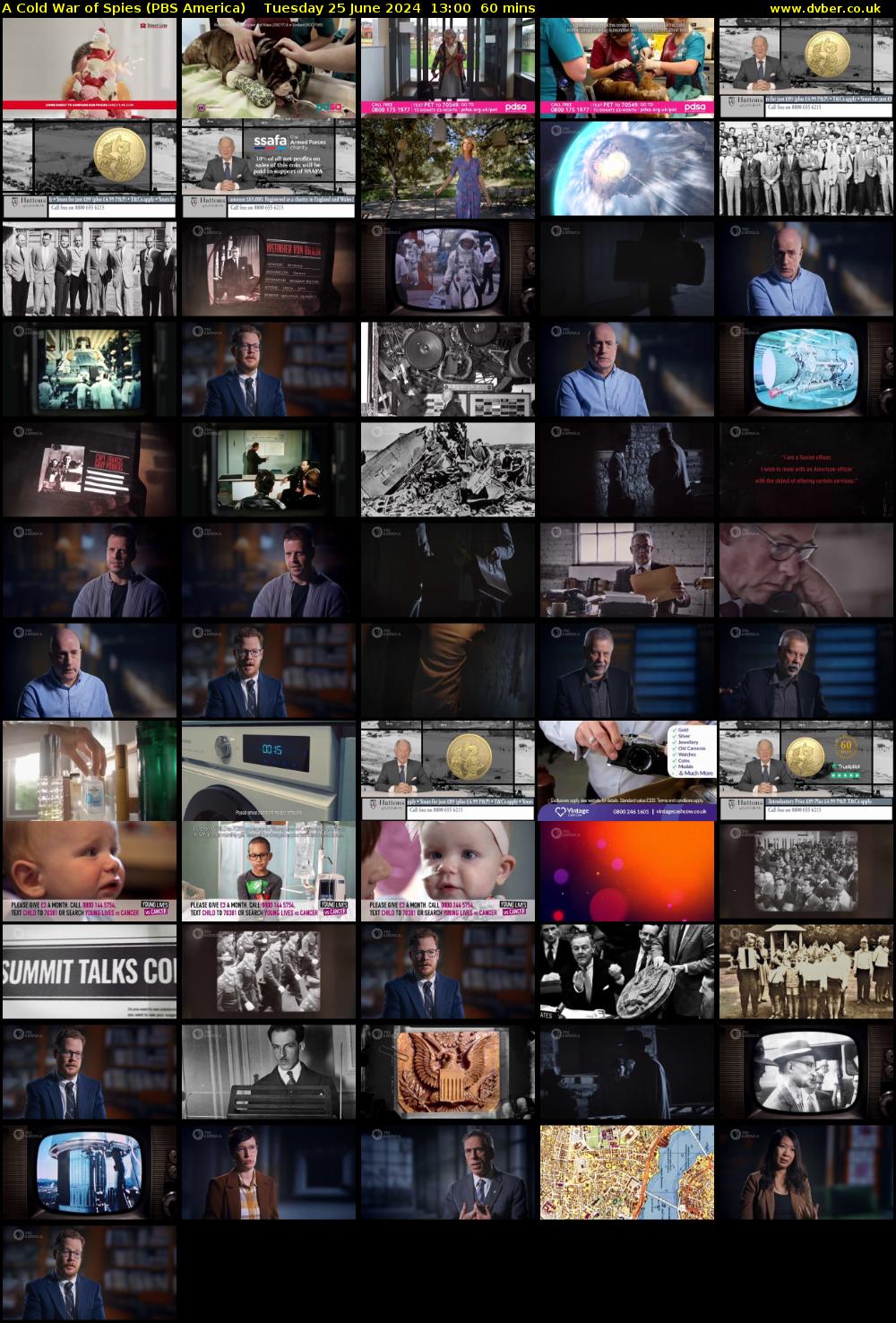 A Cold War of Spies (PBS America) Tuesday 25 June 2024 13:00 - 14:00