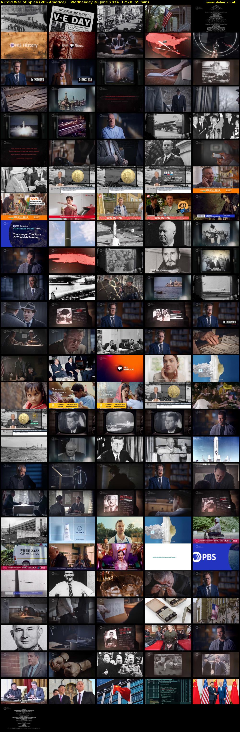 A Cold War of Spies (PBS America) Wednesday 26 June 2024 17:20 - 18:25