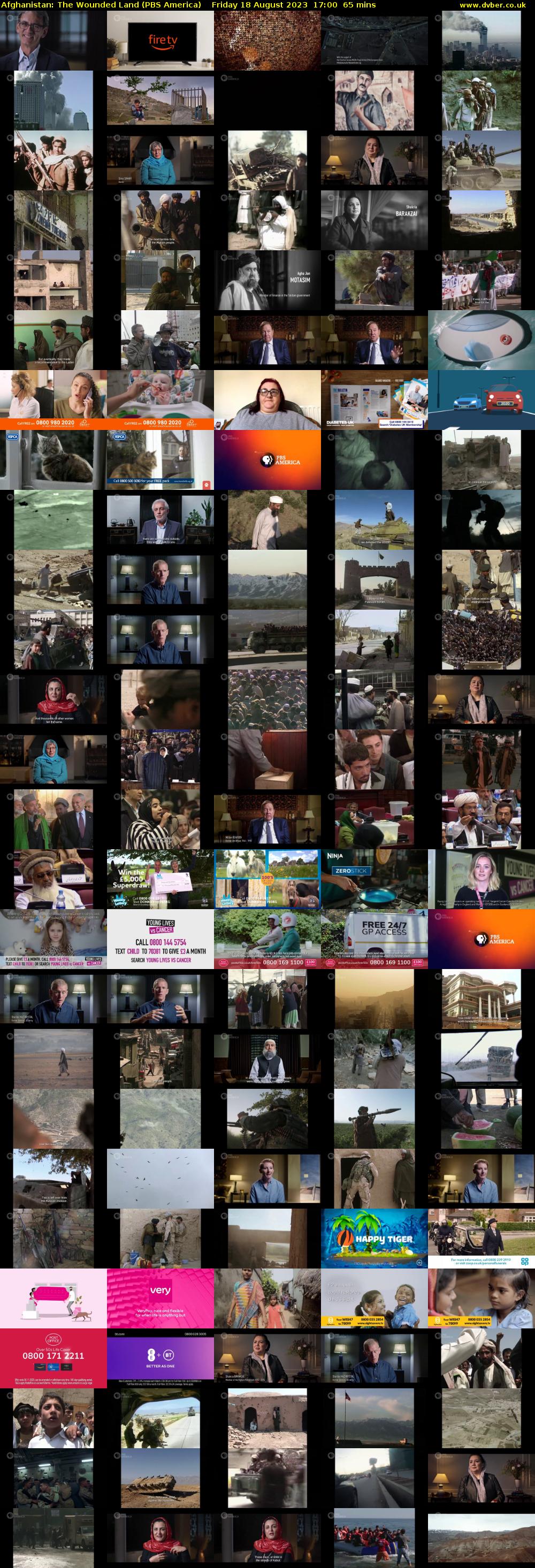 Afghanistan: The Wounded Land (PBS America) Friday 18 August 2023 17:00 - 18:05
