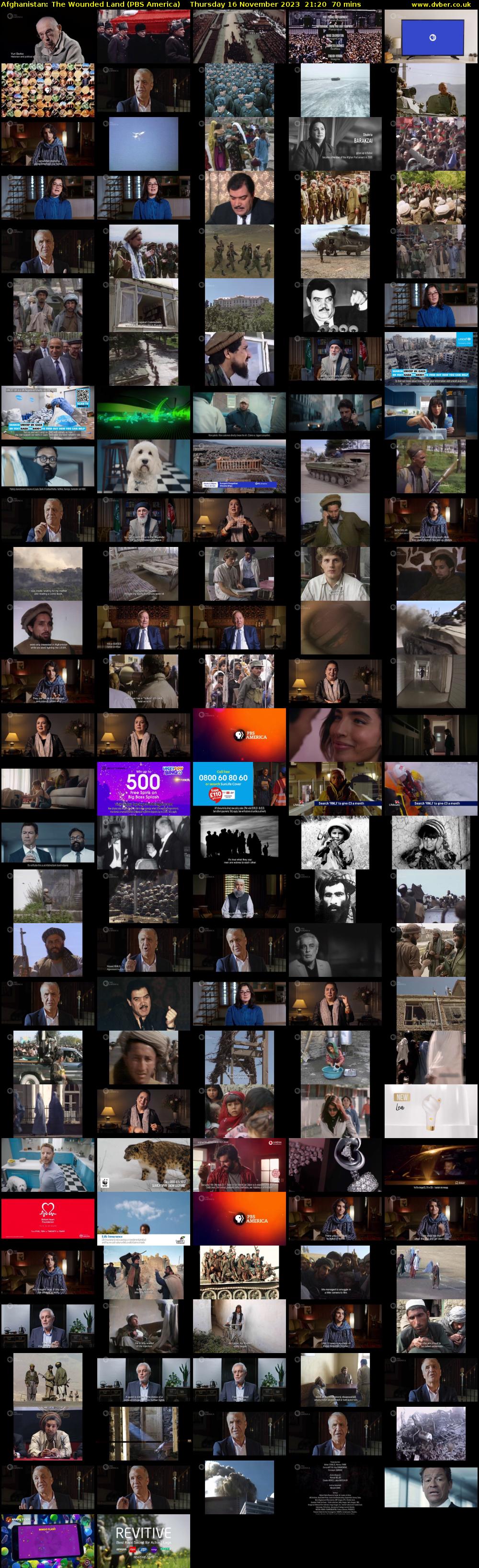Afghanistan: The Wounded Land (PBS America) Thursday 16 November 2023 21:20 - 22:30
