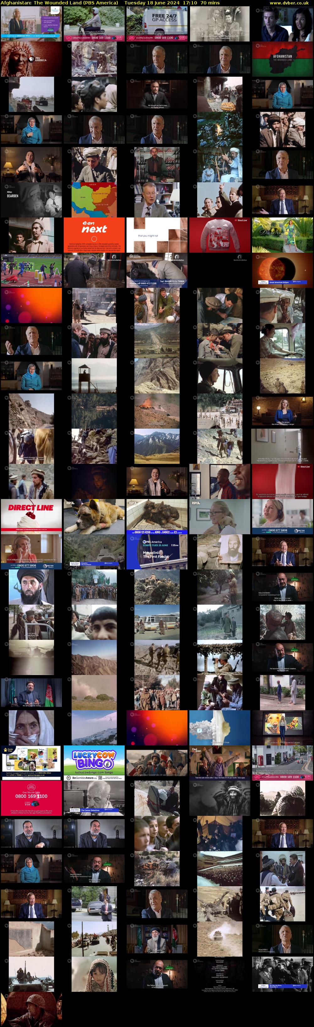 Afghanistan: The Wounded Land (PBS America) Tuesday 18 June 2024 17:10 - 18:20