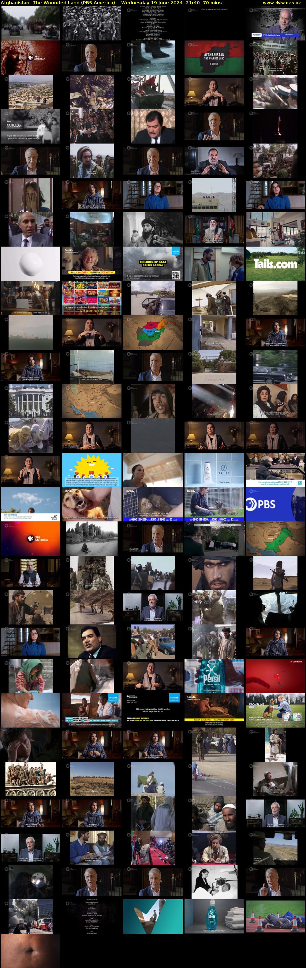 Afghanistan: The Wounded Land (PBS America) Wednesday 19 June 2024 21:40 - 22:50
