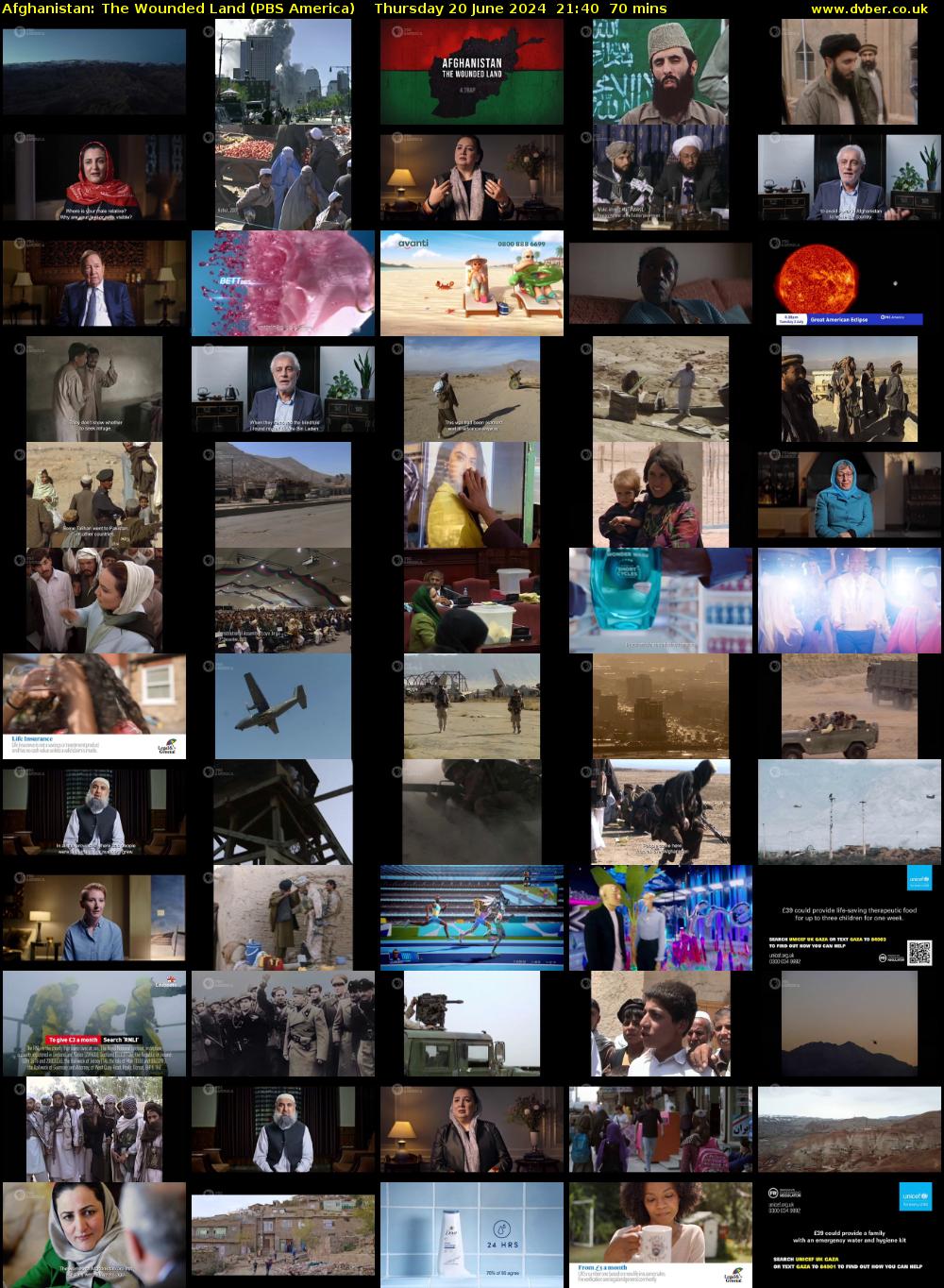Afghanistan: The Wounded Land (PBS America) Thursday 20 June 2024 21:40 - 22:50