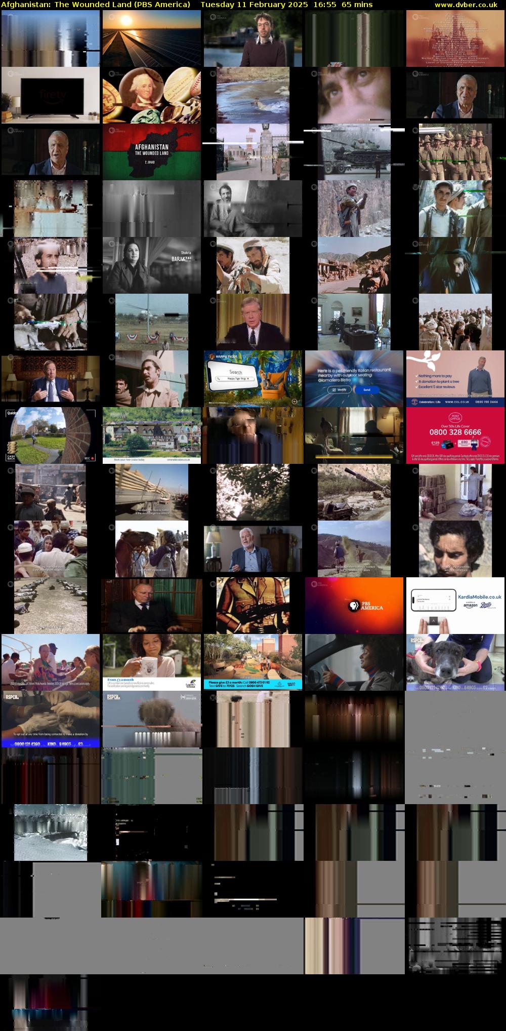 Afghanistan: The Wounded Land (PBS America) Tuesday 11 February 2025 16:55 - 18:00