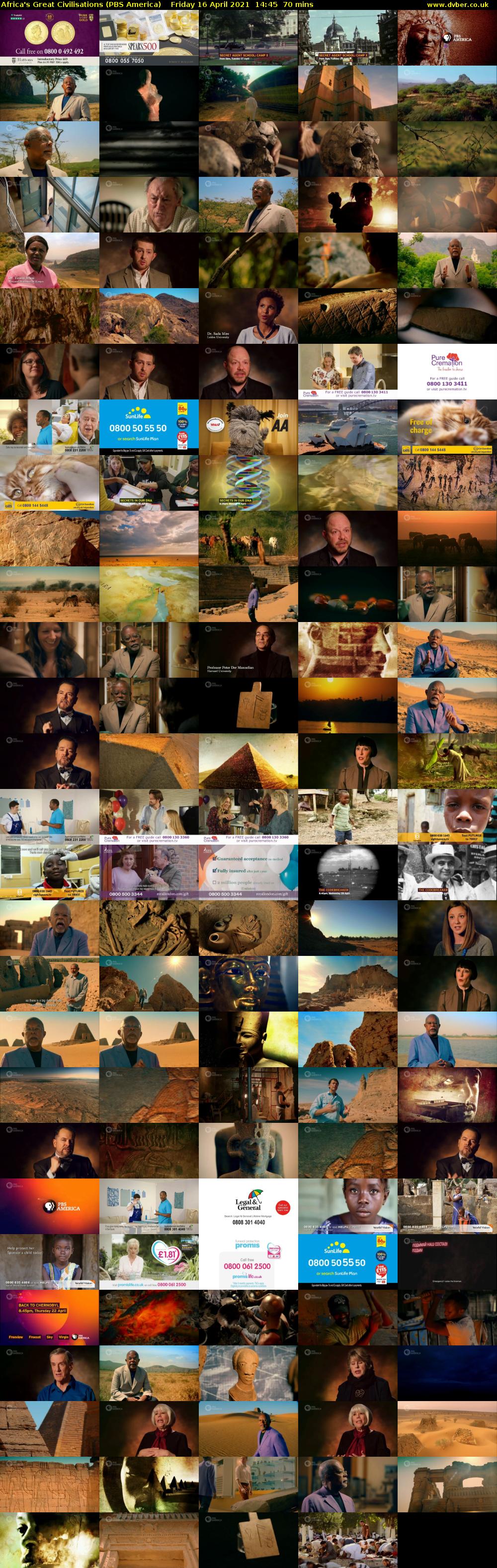 Africa's Great Civilisations (PBS America) Friday 16 April 2021 14:45 - 15:55