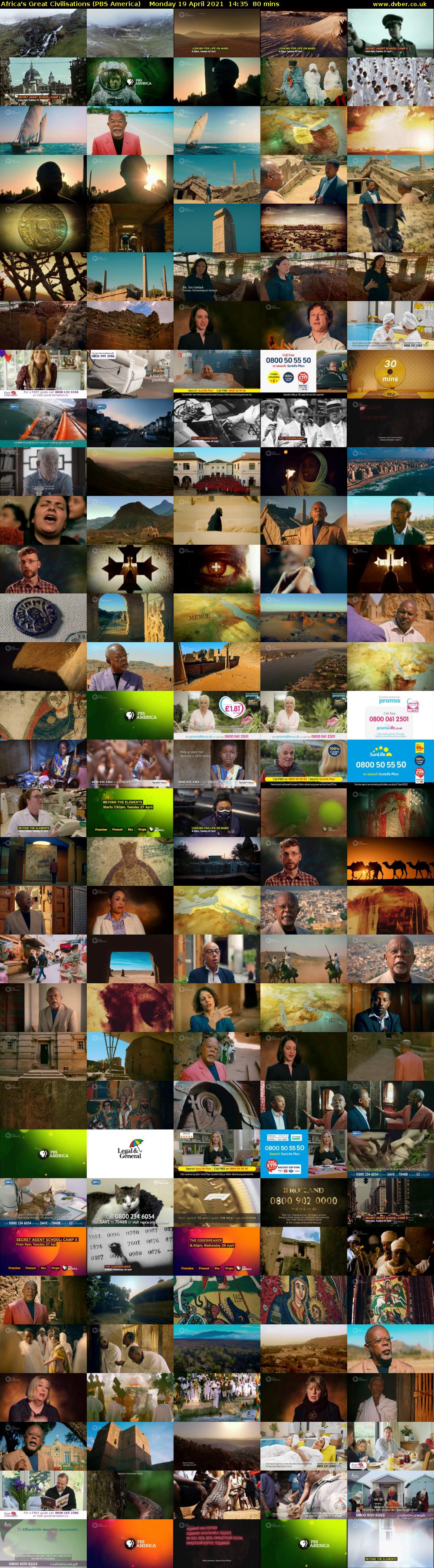 Africa's Great Civilisations (PBS America) Monday 19 April 2021 14:35 - 15:55