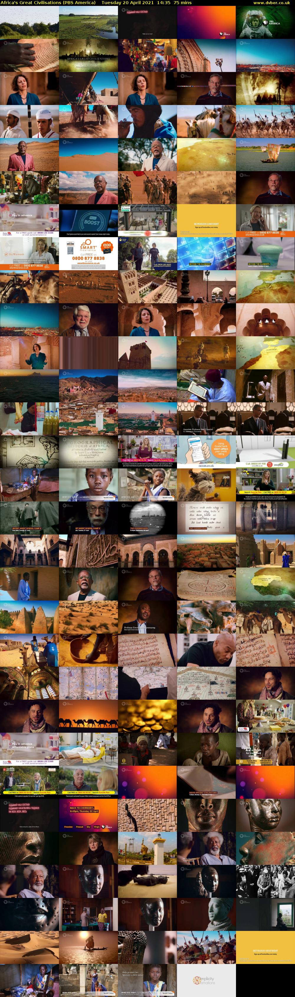Africa's Great Civilisations (PBS America) Tuesday 20 April 2021 14:35 - 15:50