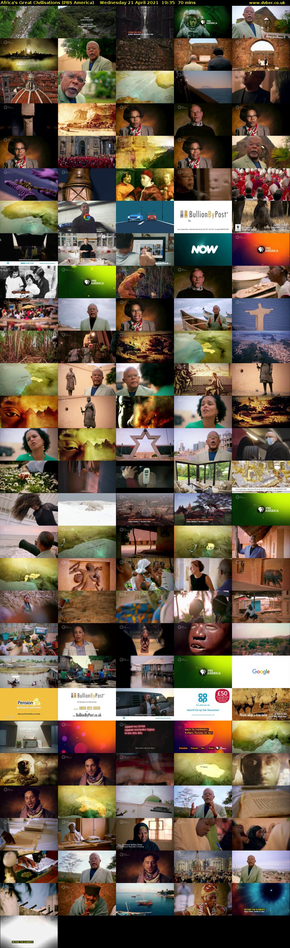 Africa's Great Civilisations (PBS America) Wednesday 21 April 2021 19:35 - 20:45