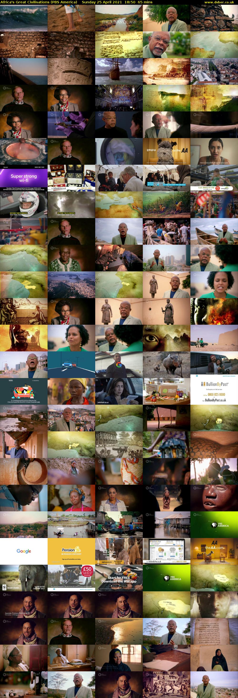Africa's Great Civilisations (PBS America) Sunday 25 April 2021 18:50 - 19:55