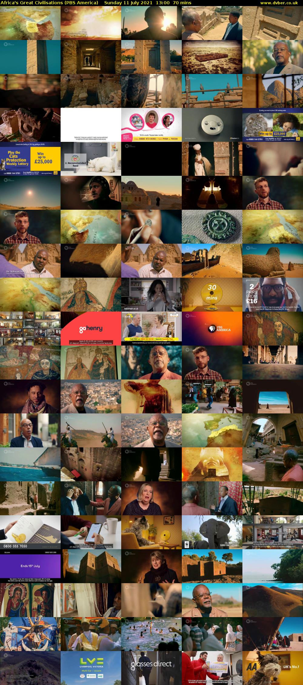 Africa's Great Civilisations (PBS America) Monday 5 May 2025 13:00 - 14:10