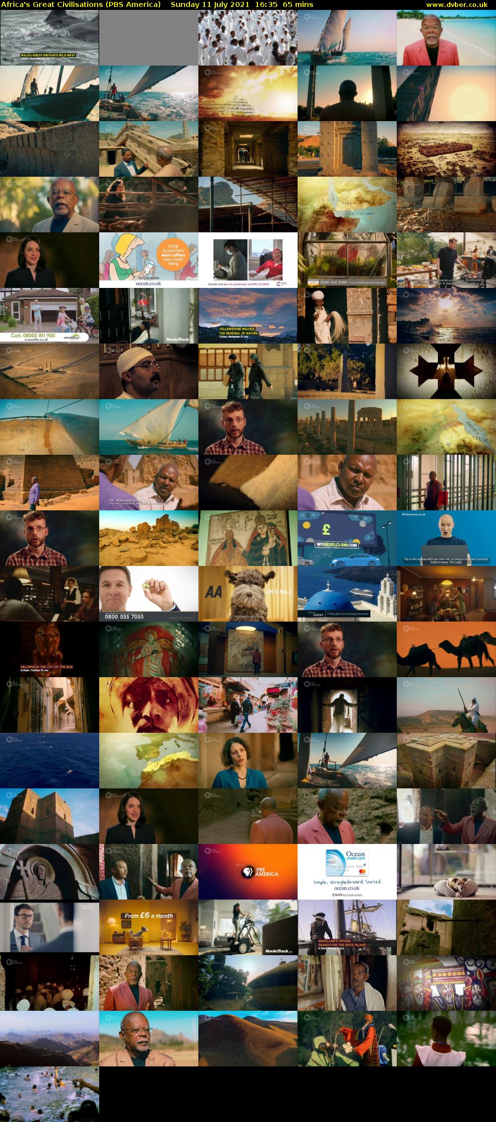 Africa's Great Civilisations (PBS America) Sunday 11 July 2021 16:35 - 17:40