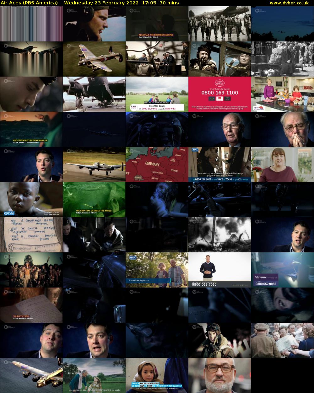 Air Aces (PBS America) Wednesday 23 February 2022 17:05 - 18:15