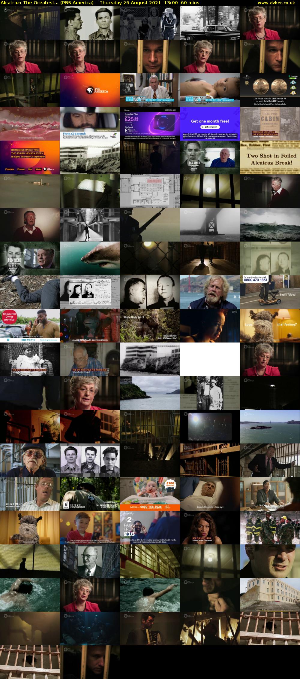 Alcatraz: The Greatest... (PBS America) Thursday 26 August 2021 13:00 - 14:00