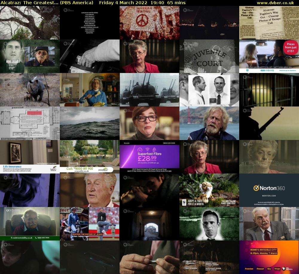 Alcatraz: The Greatest... (PBS America) Friday 4 March 2022 19:40 - 20:45