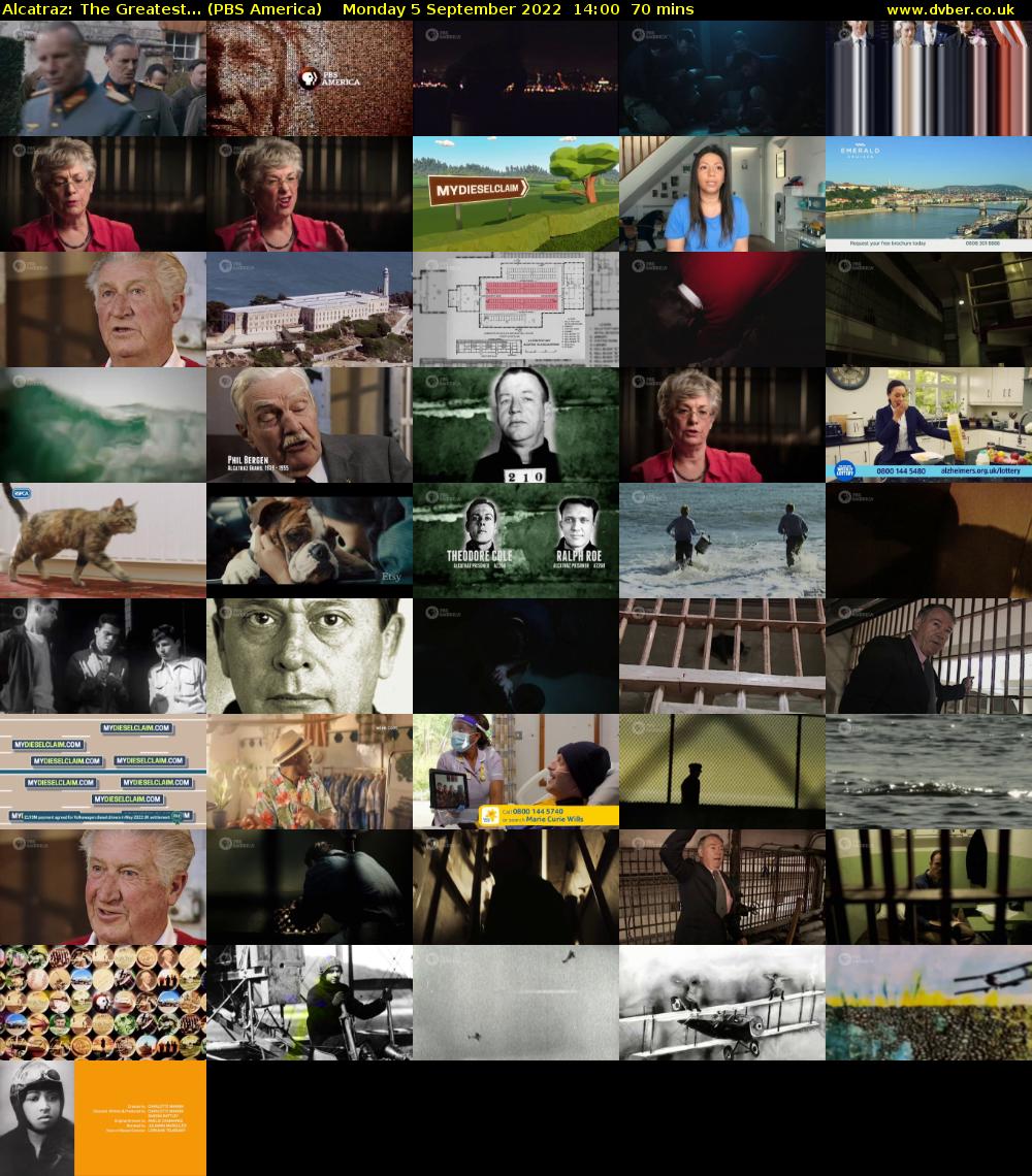 Alcatraz: The Greatest... (PBS America) Monday 5 September 2022 14:00 - 15:10
