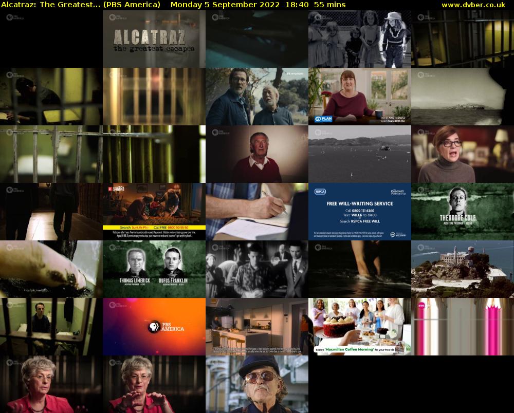 Alcatraz: The Greatest... (PBS America) Monday 5 September 2022 18:40 - 19:35