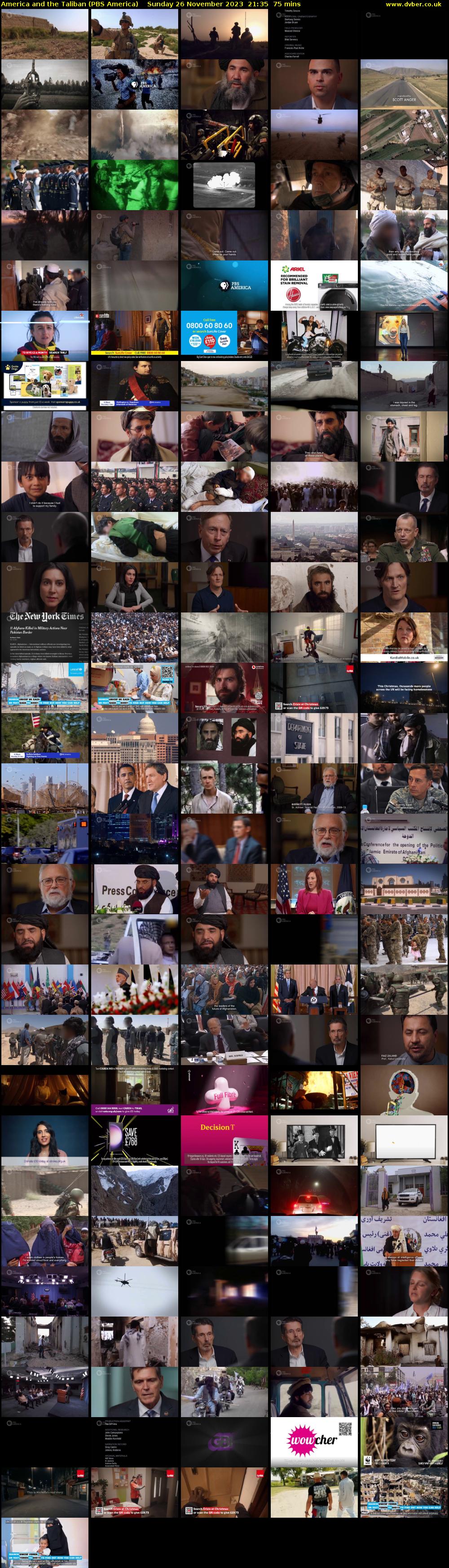 America and the Taliban (PBS America) Sunday 26 November 2023 21:35 - 22:50