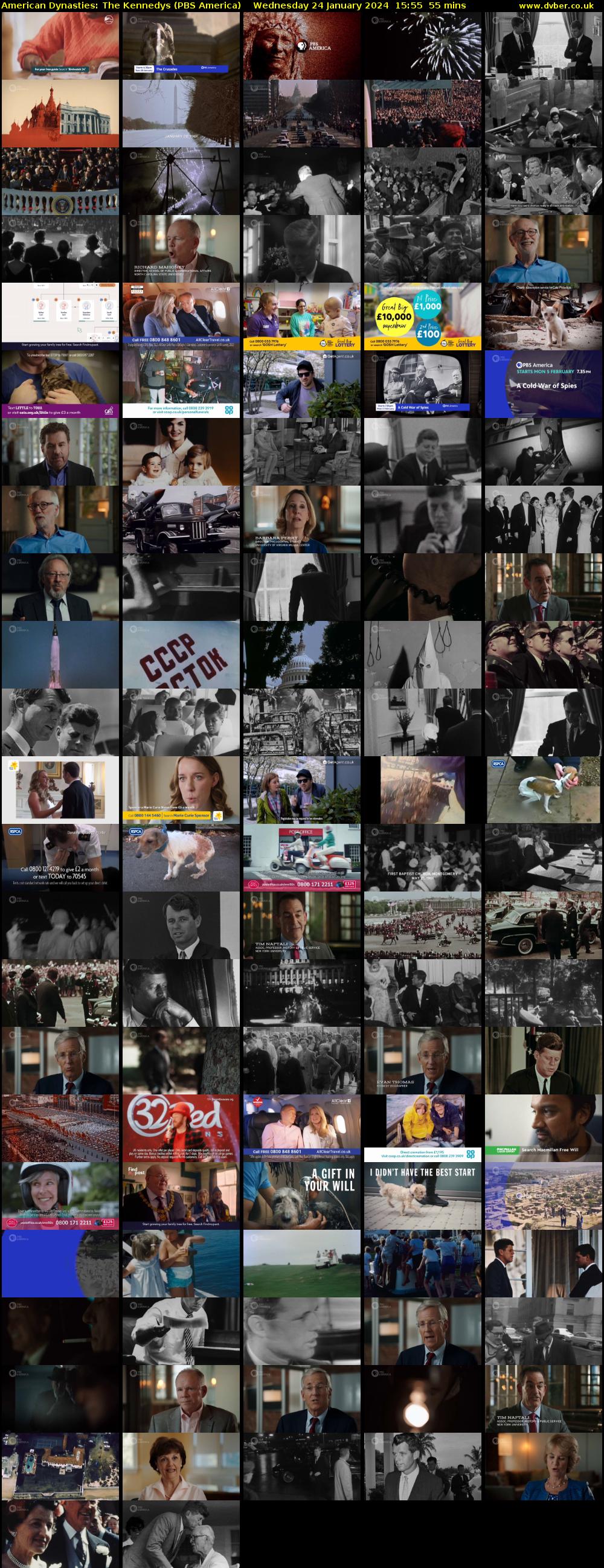 American Dynasties: The Kennedys (PBS America) Wednesday 24 January 2024 15:55 - 16:50