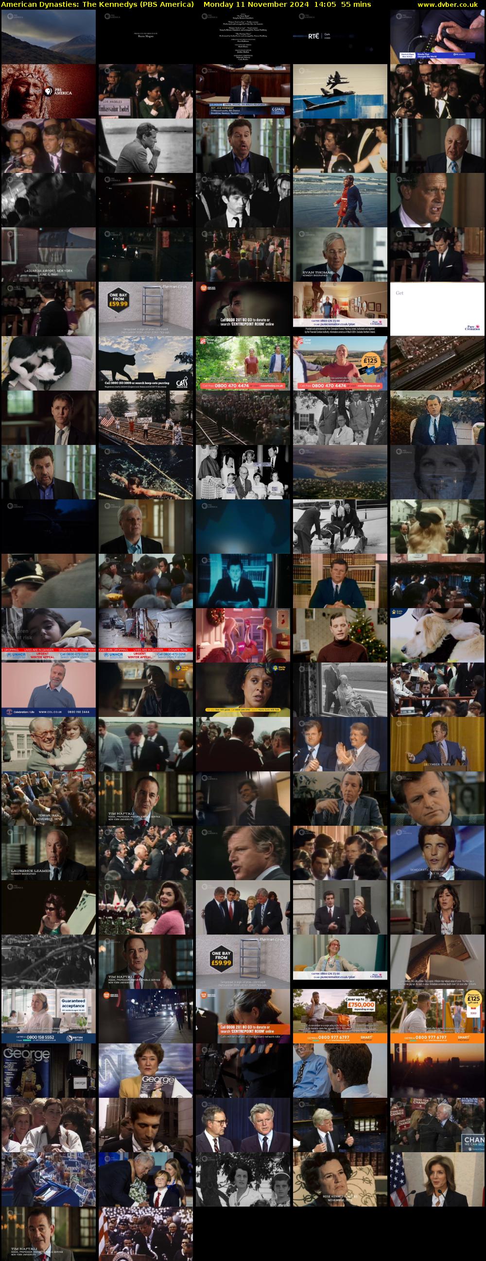 American Dynasties: The Kennedys (PBS America) Monday 11 November 2024 14:05 - 15:00