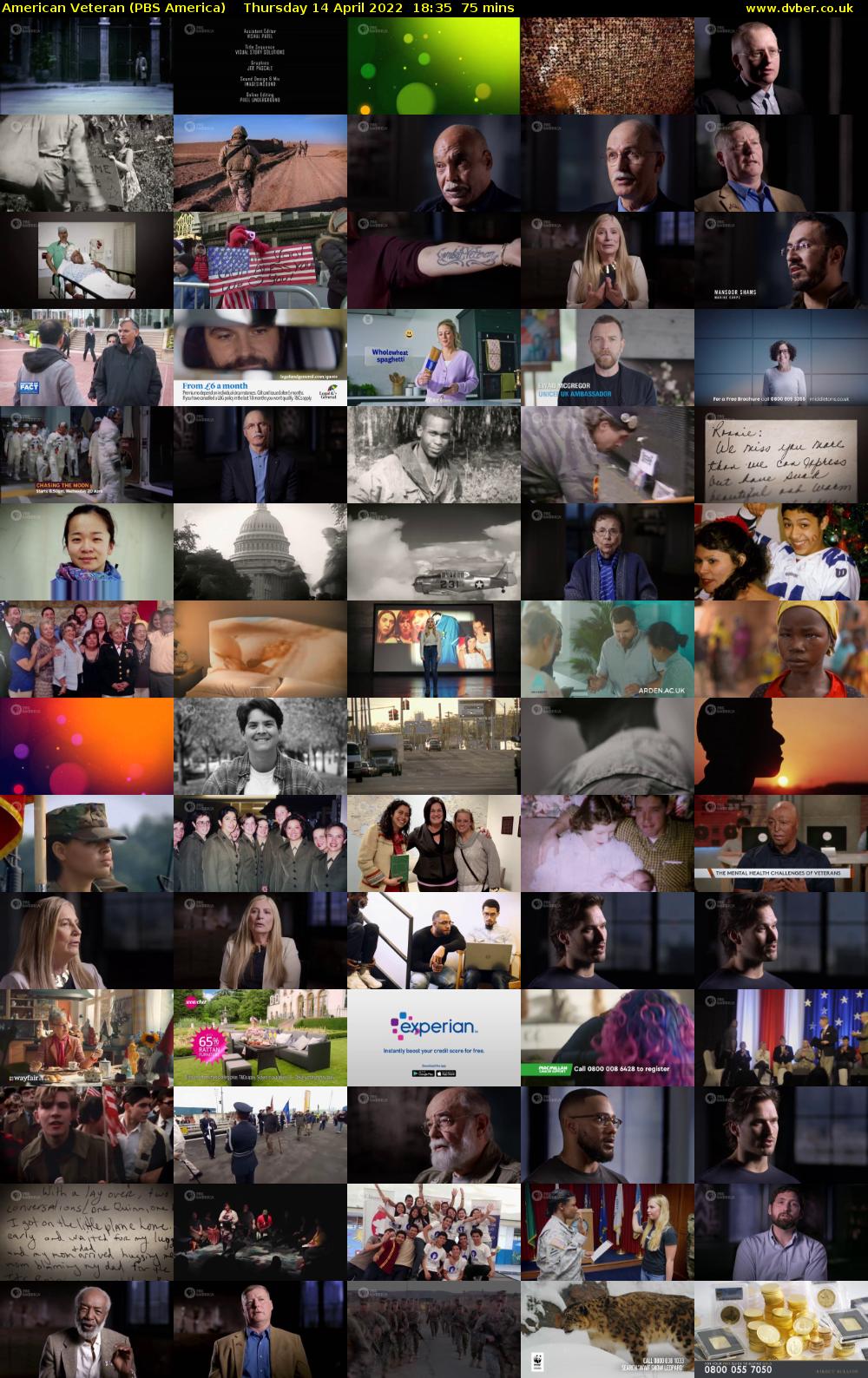 American Veteran (PBS America) Thursday 14 April 2022 18:35 - 19:50