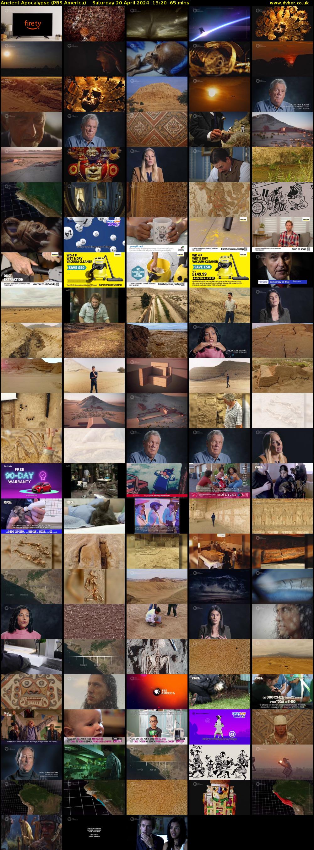 Ancient Apocalypse (PBS America) Saturday 20 April 2024 15:20 - 16:25