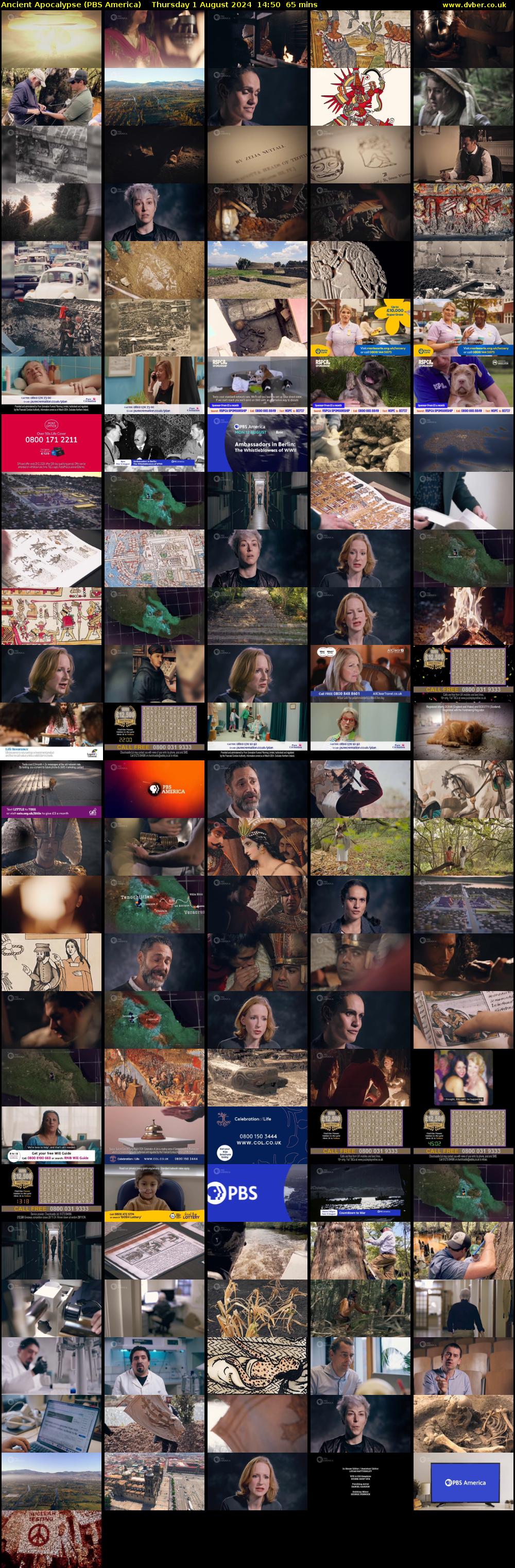 Ancient Apocalypse (PBS America) Thursday 1 August 2024 14:50 - 15:55
