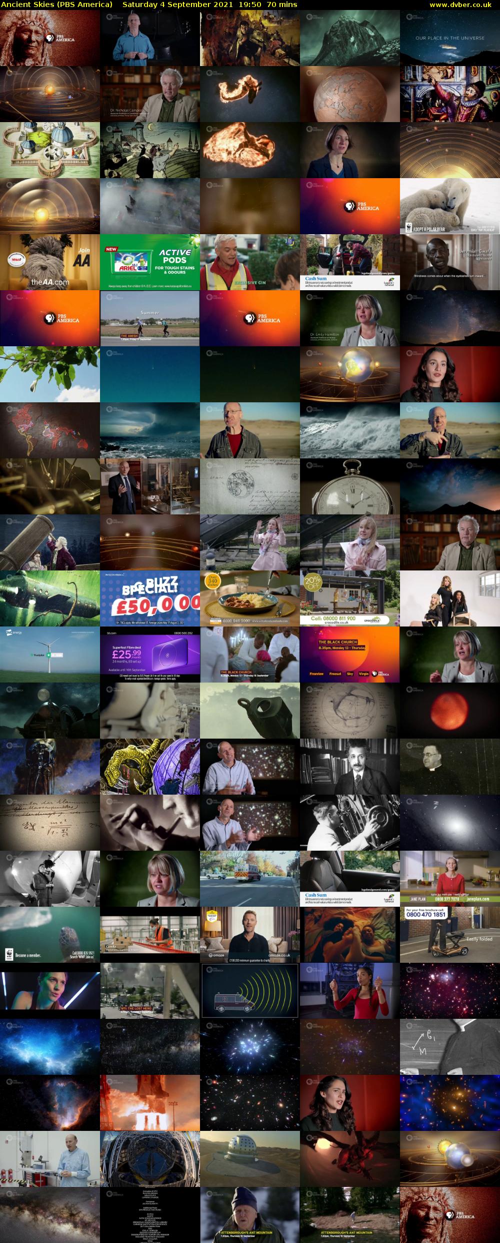 Ancient Skies (PBS America) Saturday 4 September 2021 19:50 - 21:00