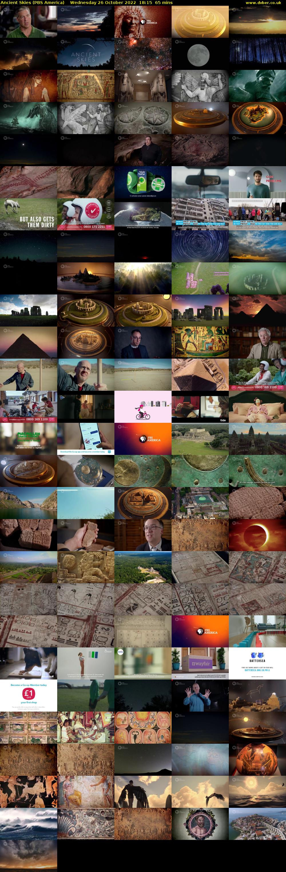 Ancient Skies (PBS America) Wednesday 26 October 2022 18:15 - 19:20