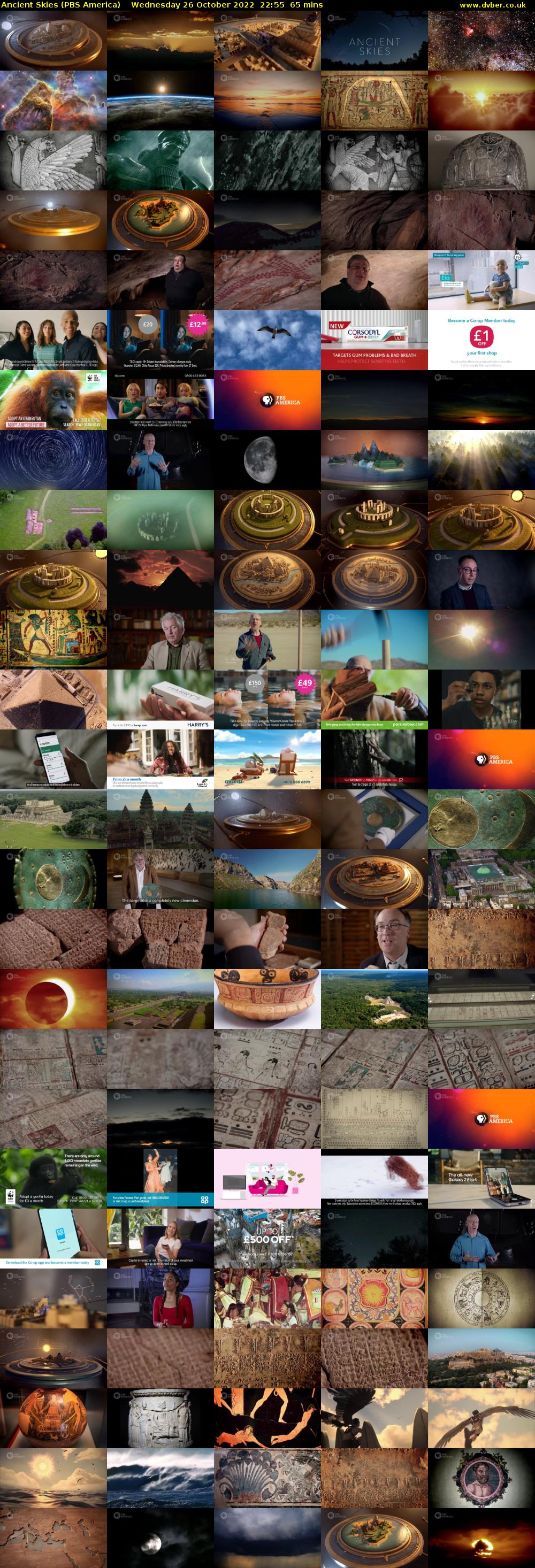 Ancient Skies (PBS America) Wednesday 26 October 2022 22:55 - 00:00