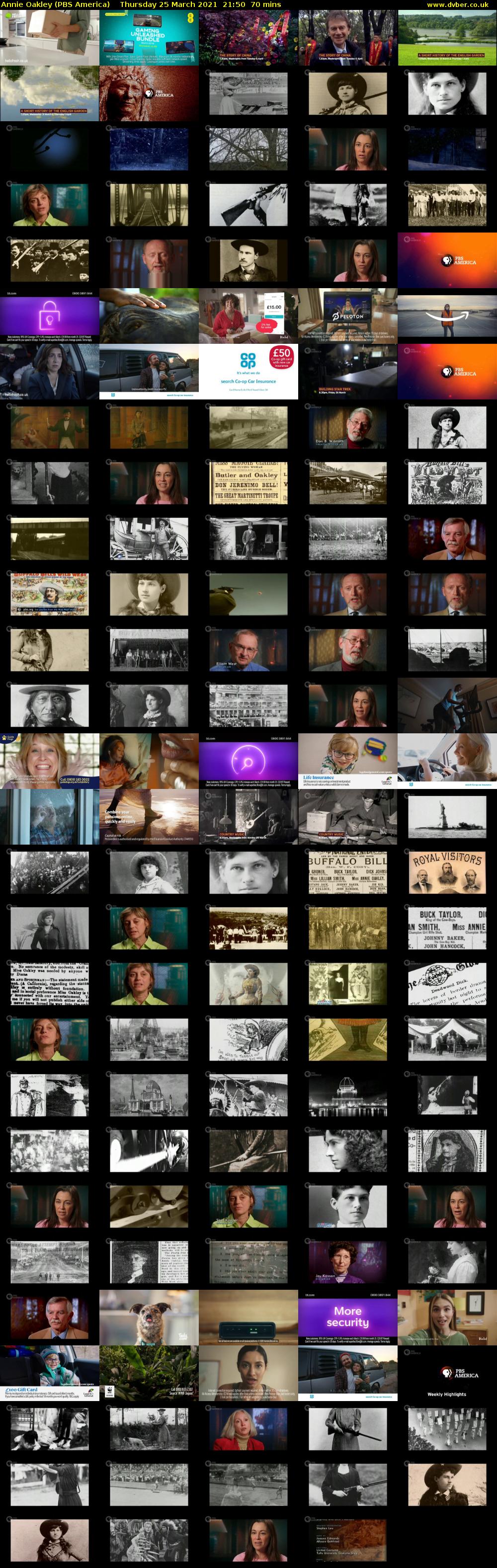 Annie Oakley (PBS America) Thursday 25 March 2021 21:50 - 23:00