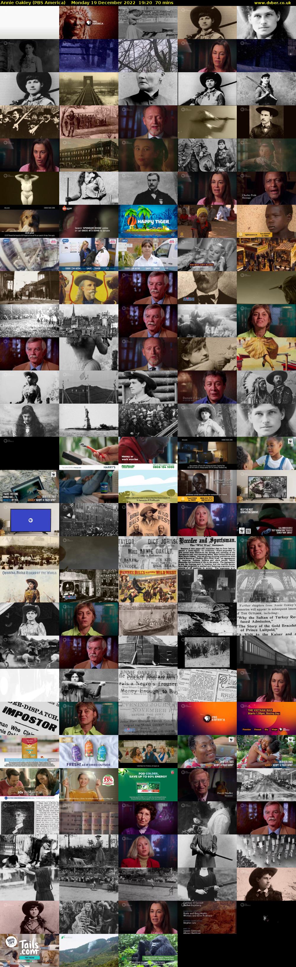 Annie Oakley (PBS America) Monday 19 December 2022 19:20 - 20:30