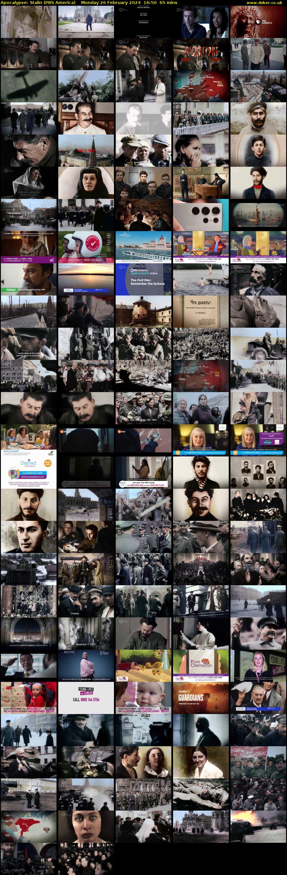 Apocalypse: Stalin (PBS America) Monday 26 February 2024 16:50 - 17:55