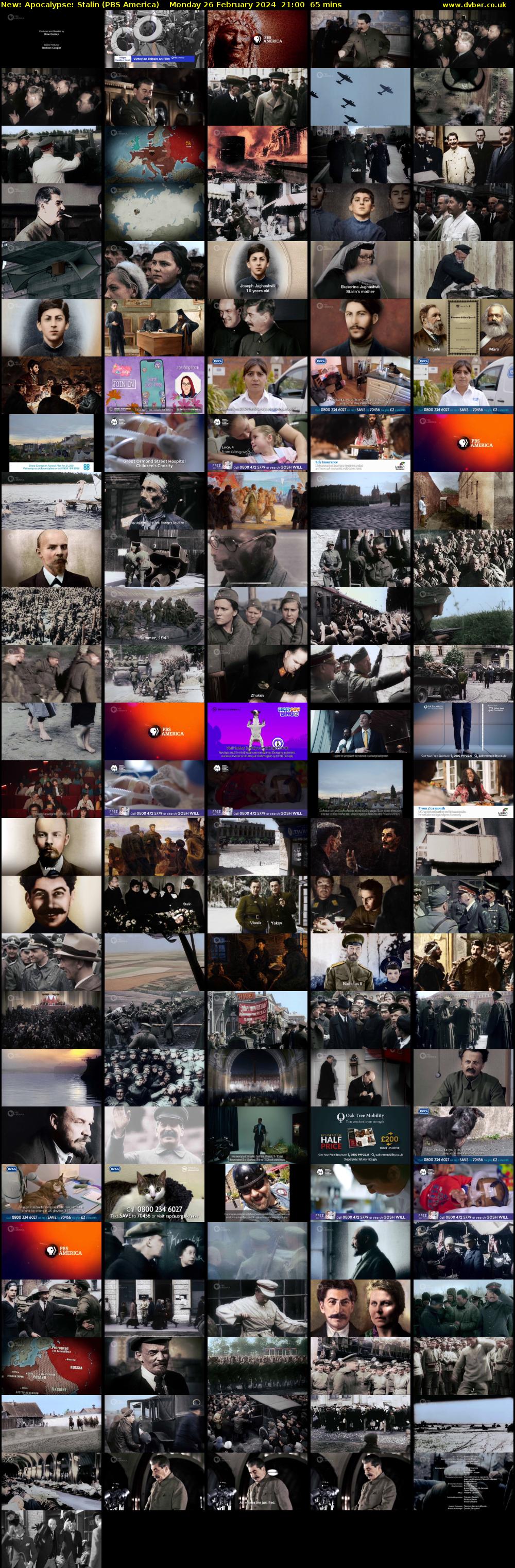 Apocalypse: Stalin (PBS America) Monday 26 February 2024 21:00 - 22:05