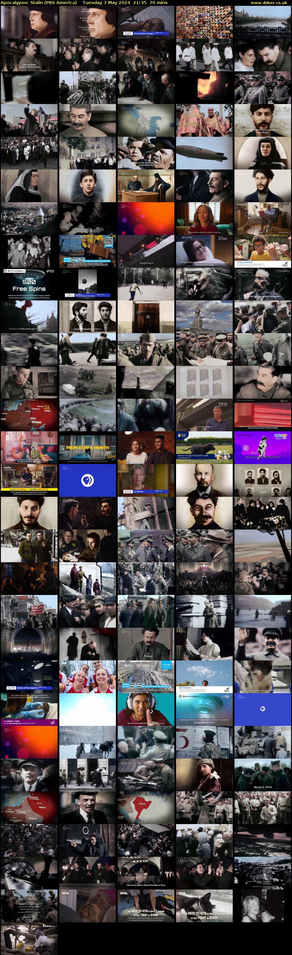 Apocalypse: Stalin (PBS America) Tuesday 7 May 2024 21:35 - 22:45