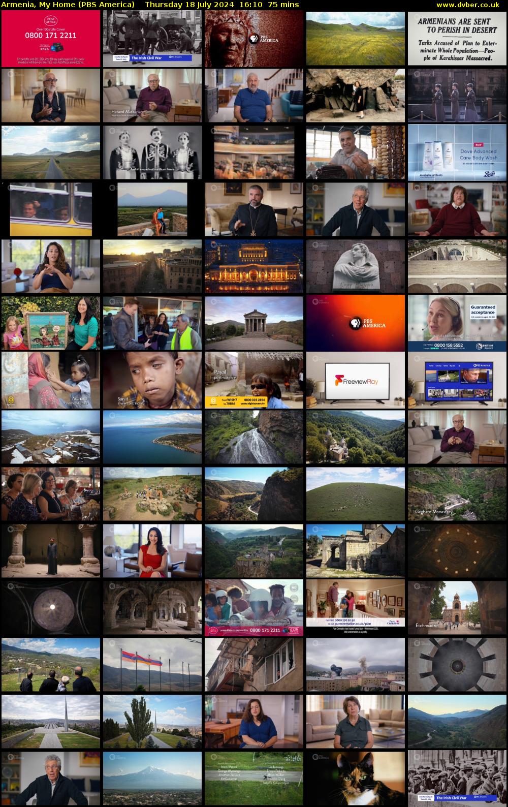 Armenia, My Home (PBS America) Thursday 18 July 2024 16:10 - 17:25