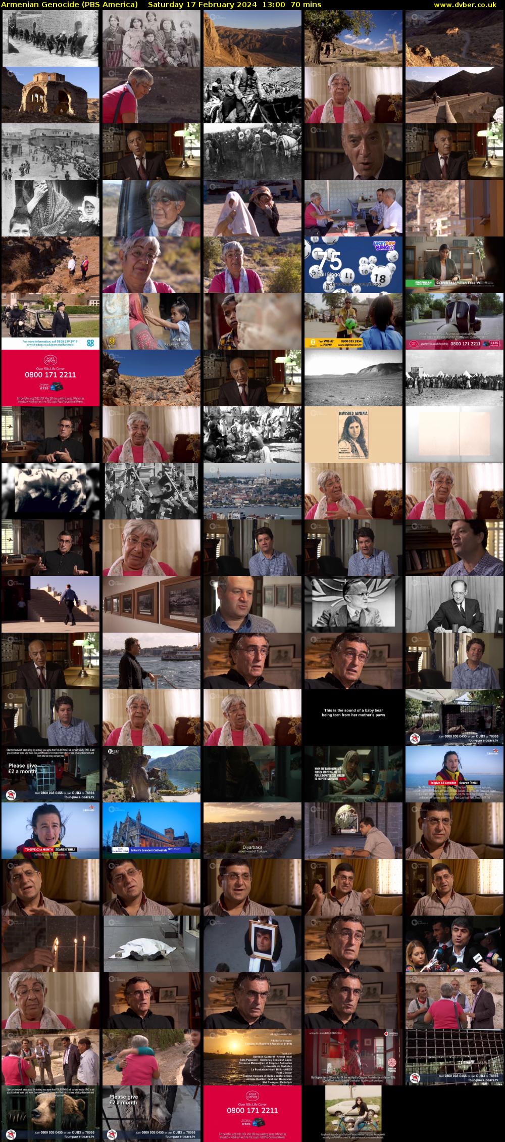 Armenian Genocide (PBS America) Saturday 17 February 2024 13:00 - 14:10