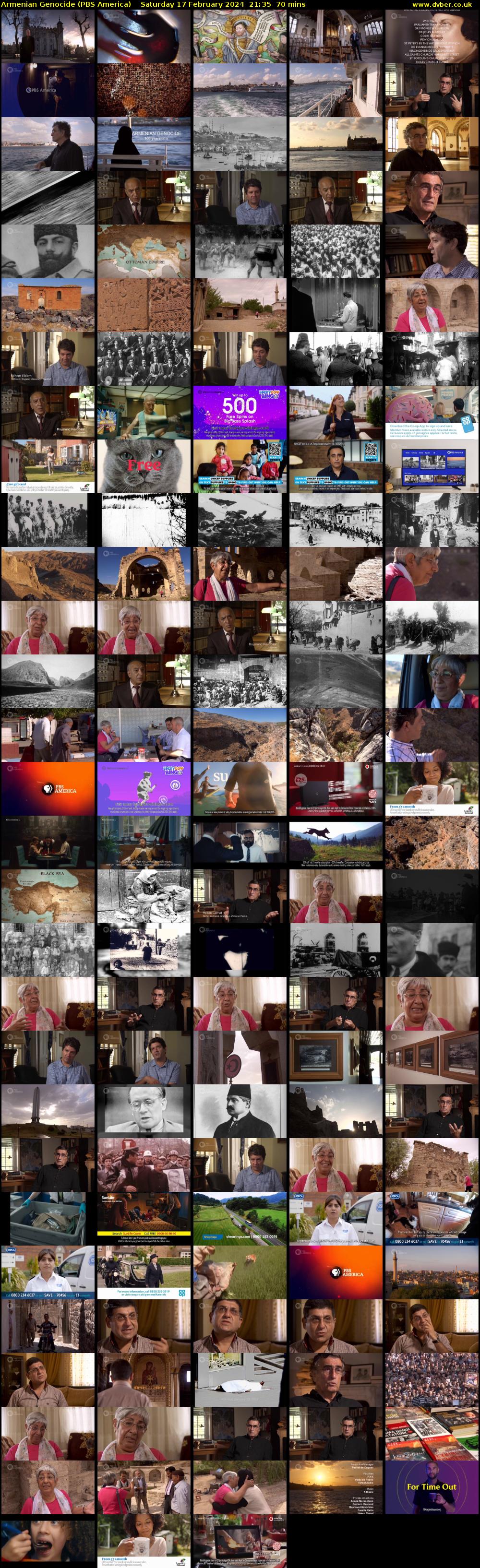 Armenian Genocide (PBS America) Saturday 17 February 2024 21:35 - 22:45